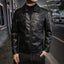 Mens Streetwear Leather Coat Spring Autumn Fashion Motorcycle Causal Carousel 2