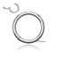 18 Gauge Hinged Stainless Steel Segment Hoop Rings-Silver | Gold | Black | Ro... Carousel 1