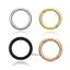 18 Gauge Hinged Stainless Steel Segment Hoop Rings-Silver | Gold | Black | Ro... Carousel 2