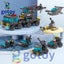 123Pcs 6 In 1 Mini SWAT Police Truck Model Building Blocks Helicopter Car Carousel 5