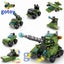 138Pcs 6 In 1 Military Vehicles Tank Sets Model Building Blocks Figures Bricks Carousel 3