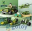 138Pcs 6 In 1 Military Vehicles Tank Sets Model Building Blocks Figures Bricks Carousel 9