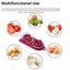 2 in 1 Stainless Steel Egg Slicer Cutter Kitchen Multifunctional Carousel 4