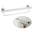 Aged Care Stainless Steel Towel Rail with Grab Rail Carousel 1
