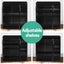 Artiss 2 Doors Shoe Cabinet Storage Cupboard - Black Carousel 4