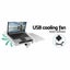 Artiss Laptop Table Desk Adjustable Stand with Fan - White Carousel 4
