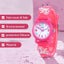 3D Cartoon Kids Waterproof Silicone Watch for 3-10 Year -Rose Red Carousel 3