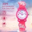 3D Cartoon Kids Waterproof Silicone Watch for 3-10 Year -Rose Red Carousel 4