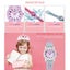 3D Cartoon Flamingo Waterproof Childrens Watch -Blue Carousel 3