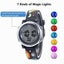 3D Cartoon Universe Kids Digital Watch with 7 Color Lights Carousel 3