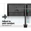 Artiss Monitor Arm Mount Dual 32' Black Carousel 3