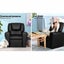 Keezi Kids Recliner Chair Black Pu Leather Sofa Lounge Couch Children Armchair Carousel 3