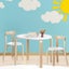 Keezi Nordic Kids Table Chair Set 3pc Desk Activity Study Play Children Modern Carousel 7