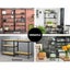 1.8m 5-shelves Steel Warehouse Shelving Racking Garage Storage Rack Black Carousel 6