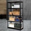 1.8m 5-shelves Steel Warehouse Shelving Racking Garage Storage Rack Black Carousel 7