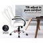 Artiss Office Chair Gaming Computer Chairs Executive Pu Leather Seating White Carousel 3