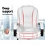 Artiss Office Chair Gaming Computer Chairs Executive Pu Leather Seating White Carousel 4
