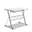 Artiss Corner Metal Pull out Table Desk - White Carousel 4