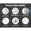 Devanti Electric Heated Towel Rail Rails Warmer Rack Aluminium Bar Bathroom Carousel 6