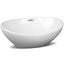 Goslash Picks Cefito Ceramic Oval Sink Bowl - White Carousel 3