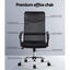 Pu Leather Mesh High Back Office Chair - Black Carousel 3