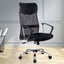 Pu Leather Mesh High Back Office Chair - Black Carousel 7