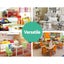 Keezi 5 Tiers Kids Bookshelf Magazine Rack Shelf Organiser Bookcase Display Carousel 6