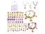 66Pcs DIY Bracelet Making Kit Charm Bracelets Kit Jewellery Crafts Set Purple Carousel 1