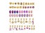 66Pcs DIY Bracelet Making Kit Charm Bracelets Kit Jewellery Crafts Set Purple Carousel 2