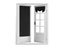 Pair of Self Adhesive Privacy Door Curtains Thermal Window Curtain Panel Black Carousel 1