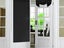 Pair of Self Adhesive Privacy Door Curtains Thermal Window Curtain Panel Black Carousel 2