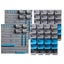 Giantz 88 Parts Wall-mounted Storage Bin Rack Tool Garage Shelving Organiser Box Carousel 1