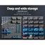 Giantz 88 Parts Wall-mounted Storage Bin Rack Tool Garage Shelving Organiser Box Carousel 5