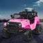 Rigo Kids Ride on Car Electric 12v Car Toys Jeep Battery Remote Control Pink Carousel 7