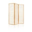 NZ LOCAL STOCK-Artiss 3 Panel Wooden Room Divider - Natural Carousel 1