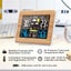 Vibe Geeks Lcd Display Weather Station Alarm Clock- Usb Powered Carousel 8