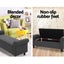 Artiss Storage Blanket Box 126Cm Linen Fabric Arm Foot Stool Couch Large Blanket Carousel 4