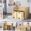 Keezi 3 Pc Nordic Kids Table Chair Set Beige Desk Activity Compact Children Kids Carousel 6