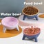 Cat Dog Bowl with Stand Pet Feeding Food Bowls Dogs Bunny Rabbit Carousel 1