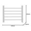 Pronti Heated Towel Rack Electric Bathroom Towel Rails Ev-90- Silver Carousel 2