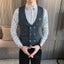 Men's suit vest new double-breasted solid color business casual Carousel 4