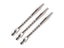 Fox Smiling 3 6PCS Sliver Black 45mm 2BA Aluminium Dart Shafts For Professional Carousel 2