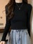 ZOKI Simple Women Sweater Winter Stand Collar Fashion Pullover Carousel 3