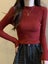 ZOKI Simple Women Sweater Winter Stand Collar Fashion Pullover Carousel 4