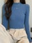 ZOKI Simple Women Sweater Winter Stand Collar Fashion Pullover Carousel 6