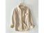 Winter Fashion Stripe Fleece Lined Male Long Sleeve Lapel Cotton Tops Carousel 4