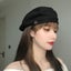 Cotton Women Berets Winter Hats Vintage French Plaid Top Military Cap Carousel 4