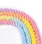 120CM Soft Braided Colourful Dog Leash-Rainbow Carousel 3