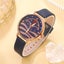 5pcs Set Women Fashion Quartz Watch Female Clock Moon Dial Luxury Carousel 5
