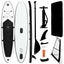 Inflatable Stand Up Paddleboard with Sail Set Black and White Kxitl Carousel 1